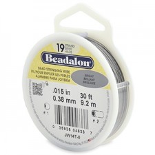 Beadalon Schmuckdraht 19 Stränge 0.38mm Bright Stainless Steel 9.2m